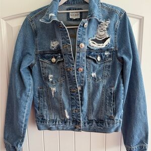 Wax Jean Blue Denim with Silver Accent